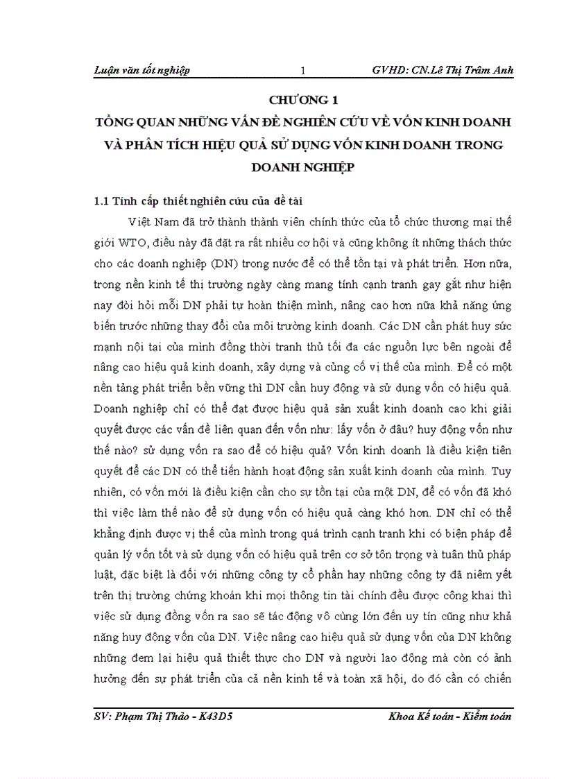 image for page Phân tích hiệu quả sử dụng vốn kinh doanh tại công ty cổ phần Thương Mại Cầu Giấy