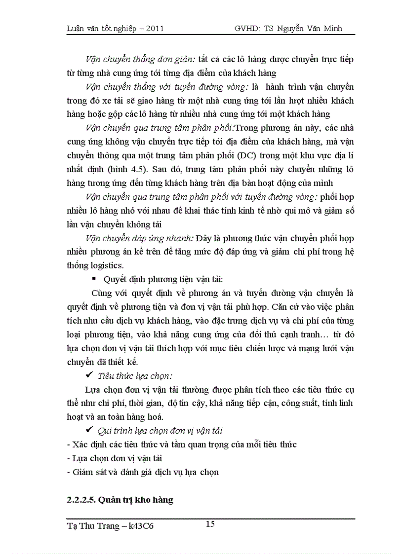 image for page Tăng cường hiệu lực quản trị logistics của công ty Việt Đức