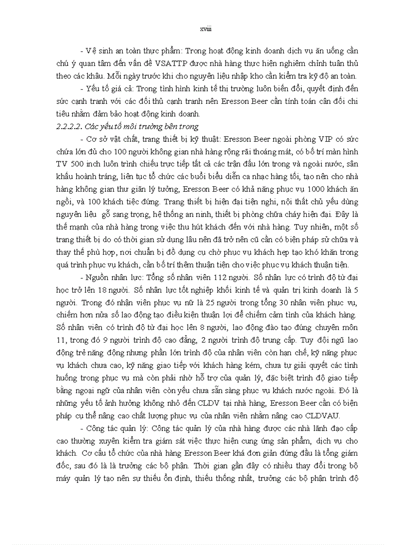 image for page Giải pháp nâng cao chất lượng dịch vụ ăn uống tại nhà hàng Eresson beer