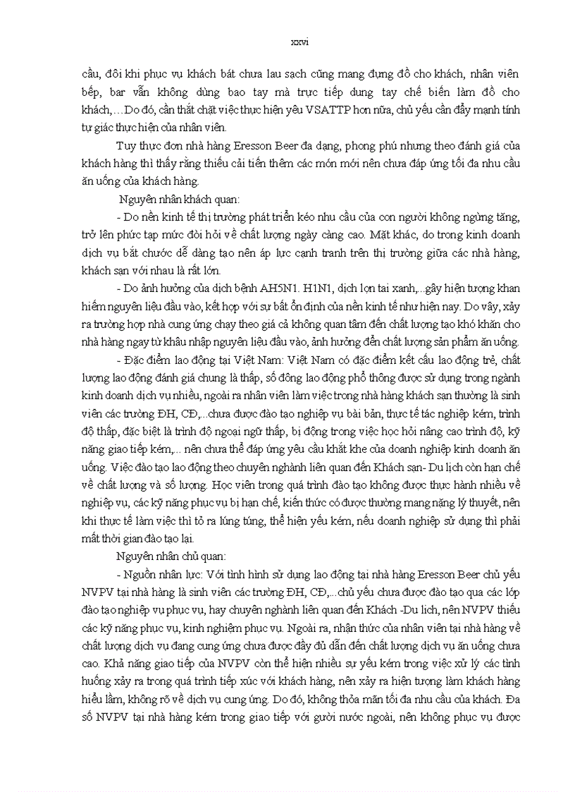 image for page Giải pháp nâng cao chất lượng dịch vụ ăn uống tại nhà hàng Eresson beer