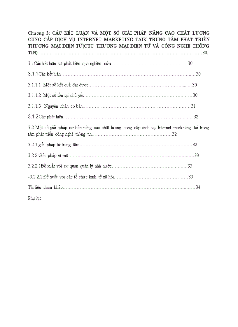 image for page Đề tài Giải pháp nâng cao chất lượng cung cấp dịch vụ Internet Marketing cho các doanh nghiệp thương mại vừa và nhỏ tại trung tâm phát triển thương mại điện tử Cục thương mại điện tử và công nghệ thong tin