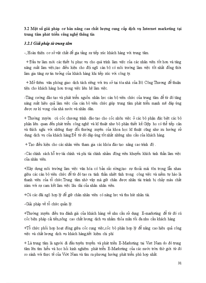 image for page Đề tài Giải pháp nâng cao chất lượng cung cấp dịch vụ Internet Marketing cho các doanh nghiệp thương mại vừa và nhỏ tại trung tâm phát triển thương mại điện tử Cục thương mại điện tử và công nghệ thong tin