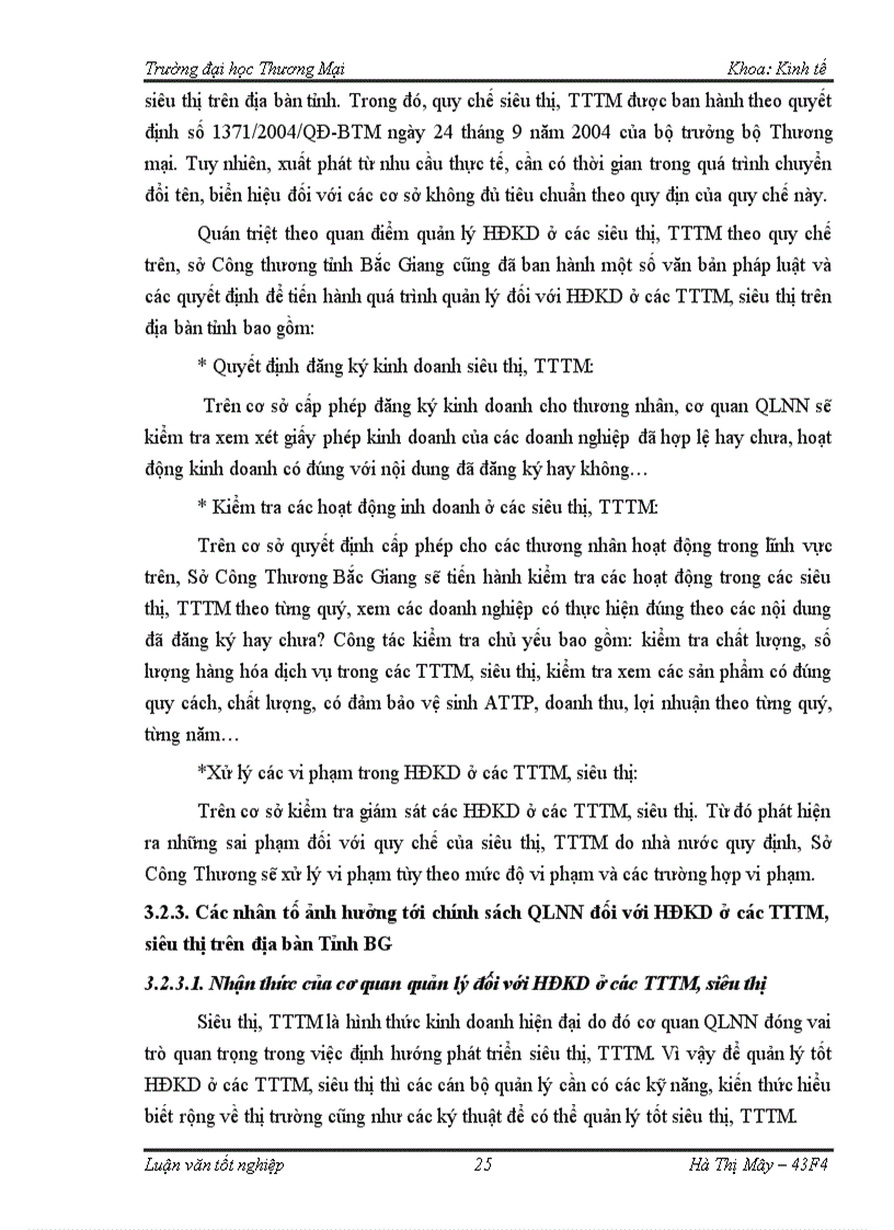 image for page Chính sách quản lý nhà nước đối với hoạt động kinh doanh ở các Trung tâm thương mại và siêu thị trên địa bàn Tỉnh Bắc Giang