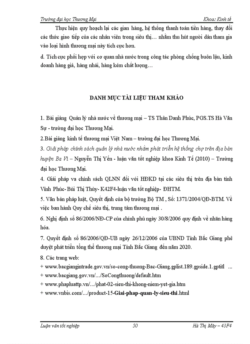 image for page Chính sách quản lý nhà nước đối với hoạt động kinh doanh ở các Trung tâm thương mại và siêu thị trên địa bàn Tỉnh Bắc Giang