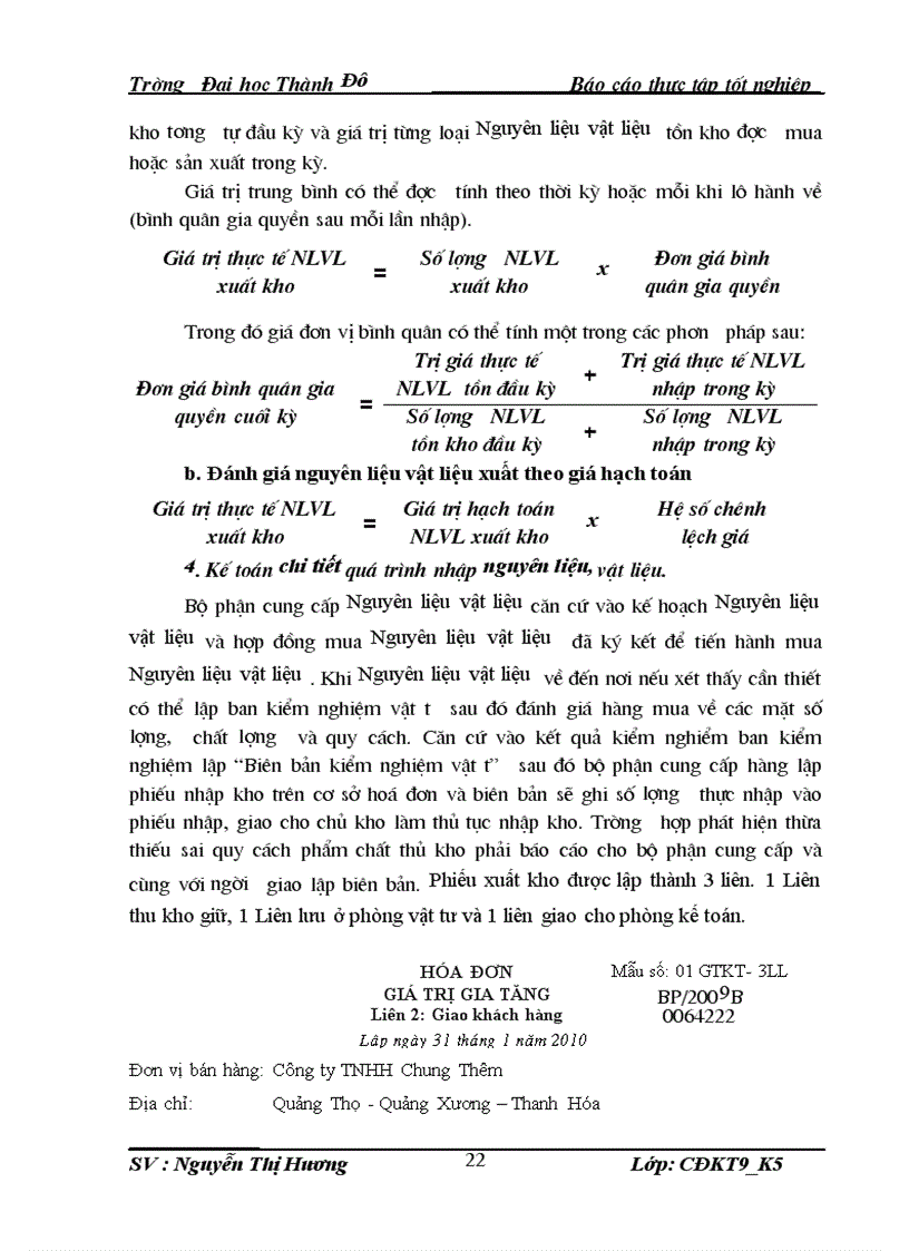 image for page Thực trạng kế toán Nguyên liệu vật liệu và công cụ dụng cụ lại Công ty TNHH Thương Mại Xây Dựng Hùng Sơn