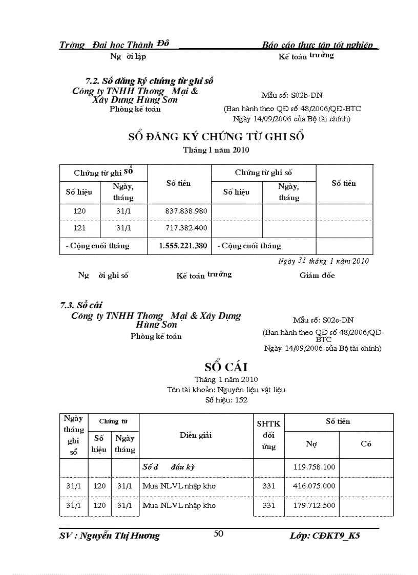 image for page Thực trạng kế toán Nguyên liệu vật liệu và công cụ dụng cụ lại Công ty TNHH Thương Mại Xây Dựng Hùng Sơn