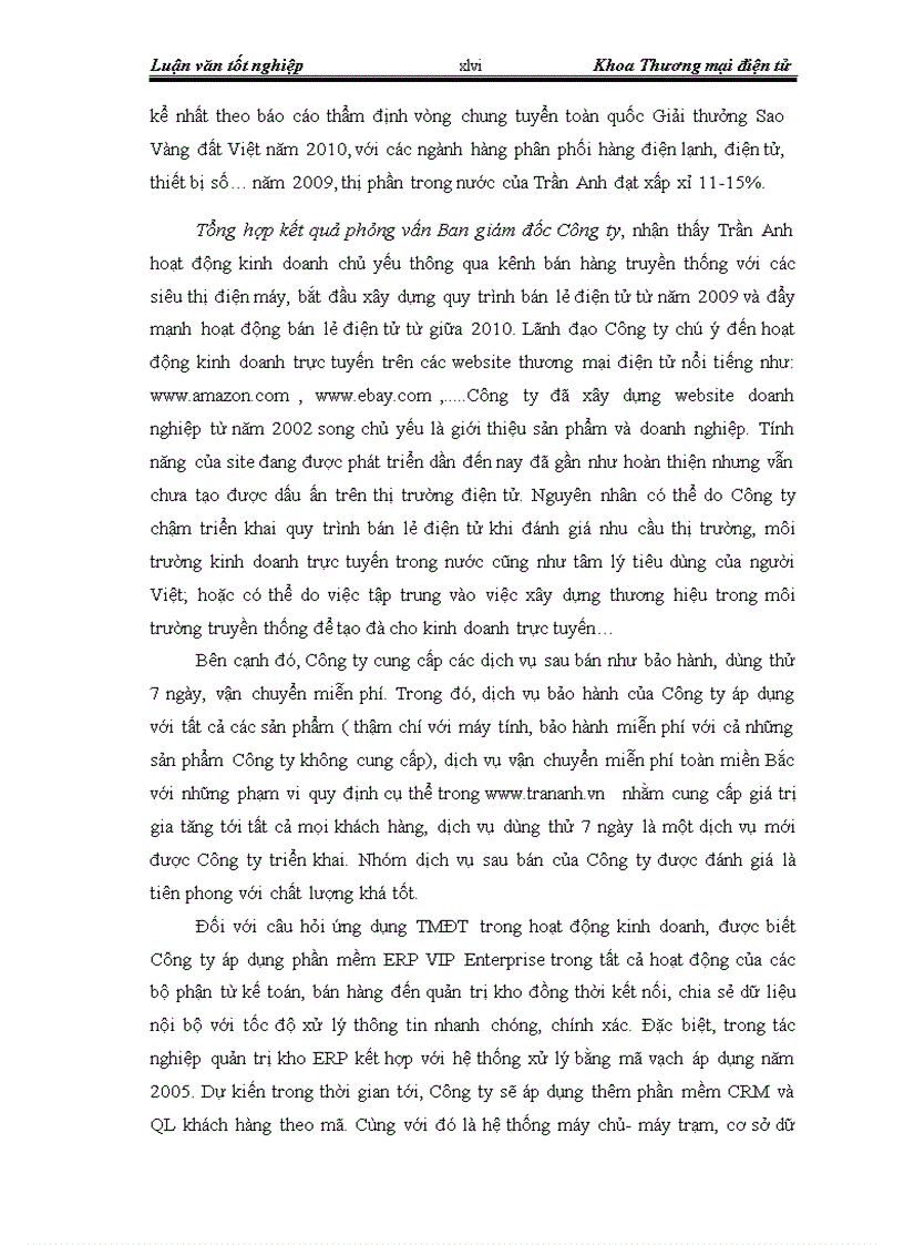 image for page GIẢI PHÁP HOÀN THIỆN QUY TRÌNH BÁN LẺ MẶT HÀNG ĐIỆN TỬ GIA DỤNG TẠI WEBSITE www trananh vn CỦA CÔNG TY CỔ PHẦN THẾ GIỚI SỐ TRẦN ANH