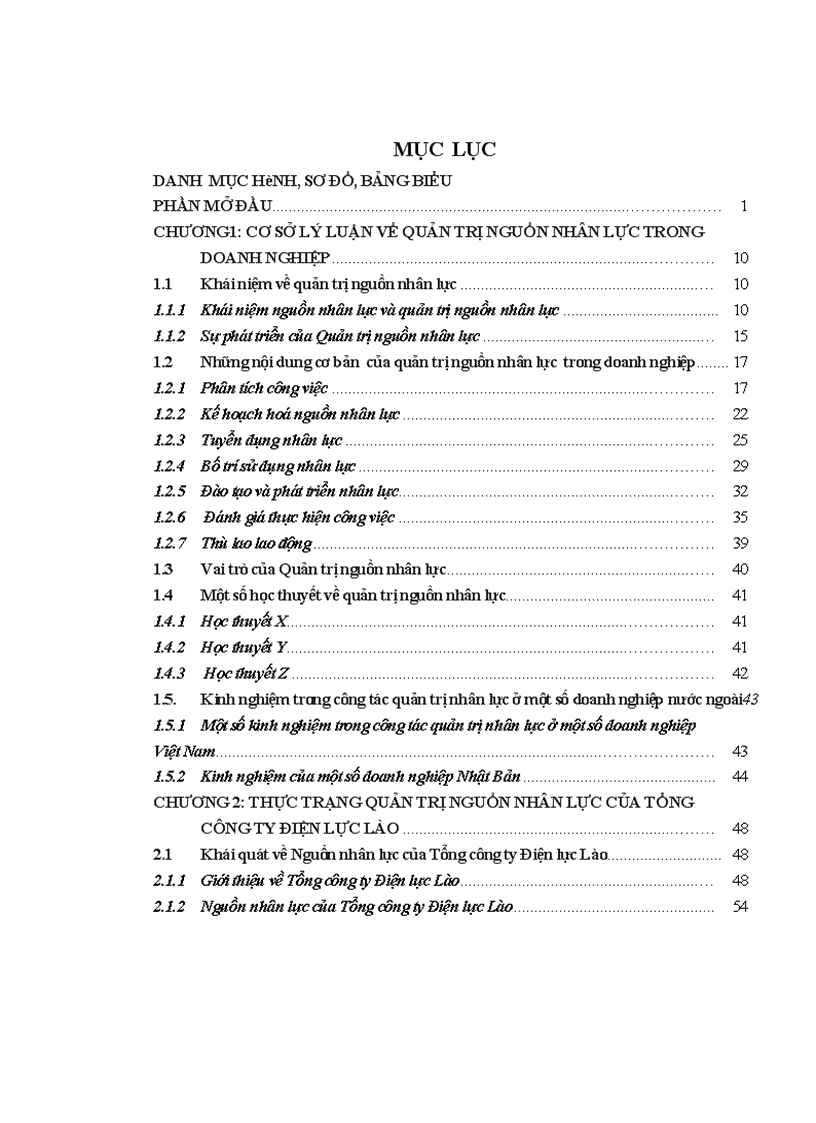 image for page Quản trị nguồn nhân lực ở TCT Điện lực CHDCND Lào Lý luận thực tiễn và giải pháp 1