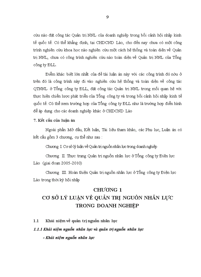image for page Quản trị nguồn nhân lực ở TCT Điện lực CHDCND Lào Lý luận thực tiễn và giải pháp 1