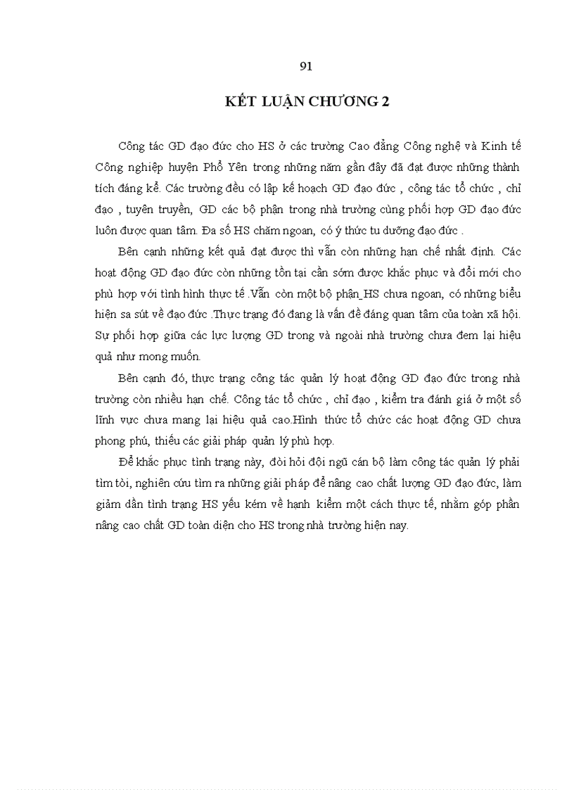 image for page Thực trạng công tác quản lý hoạt động giáo dục đạo đức cho học sinh trường cao đẳng công nghệ và kinh tế công nghiệp ở huyện phổ yên tỉnh thái nguyên
