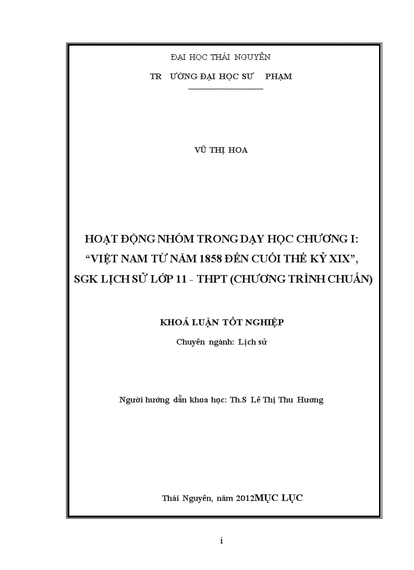 image for page Hoạt động nhóm trong dạy học chương i việt nam từ năm 1858 đến cuối thế kỷ xix sgk lịch sử lớp 11 thpt chương trình chuẩn
