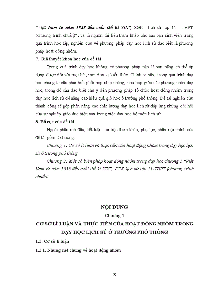image for page Hoạt động nhóm trong dạy học chương i việt nam từ năm 1858 đến cuối thế kỷ xix sgk lịch sử lớp 11 thpt chương trình chuẩn