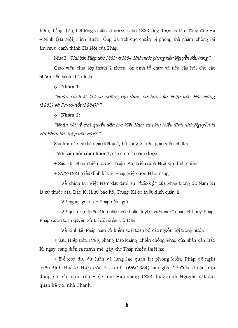 image for page Hoạt động nhóm trong dạy học chương i việt nam từ năm 1858 đến cuối thế kỷ xix sgk lịch sử lớp 11 thpt chương trình chuẩn
