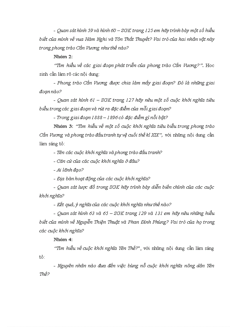 image for page Hoạt động nhóm trong dạy học chương i việt nam từ năm 1858 đến cuối thế kỷ xix sgk lịch sử lớp 11 thpt chương trình chuẩn