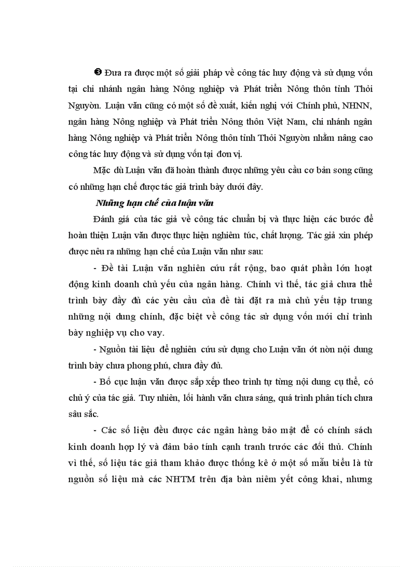 image for page Nâng cao công tác huy động và sử dụng vốn tại chi nhánh ngân hàng nông nghiệp và phát triển nông thôn tỉnh thái nguyên
