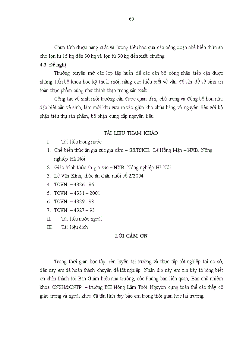 image for page Khảo sát quy trình công nghệ sản xuất thức ăn hỗn hợp dạng viên cho lợn thịt tại công ty cổ phần phát triển Việt Thái 1