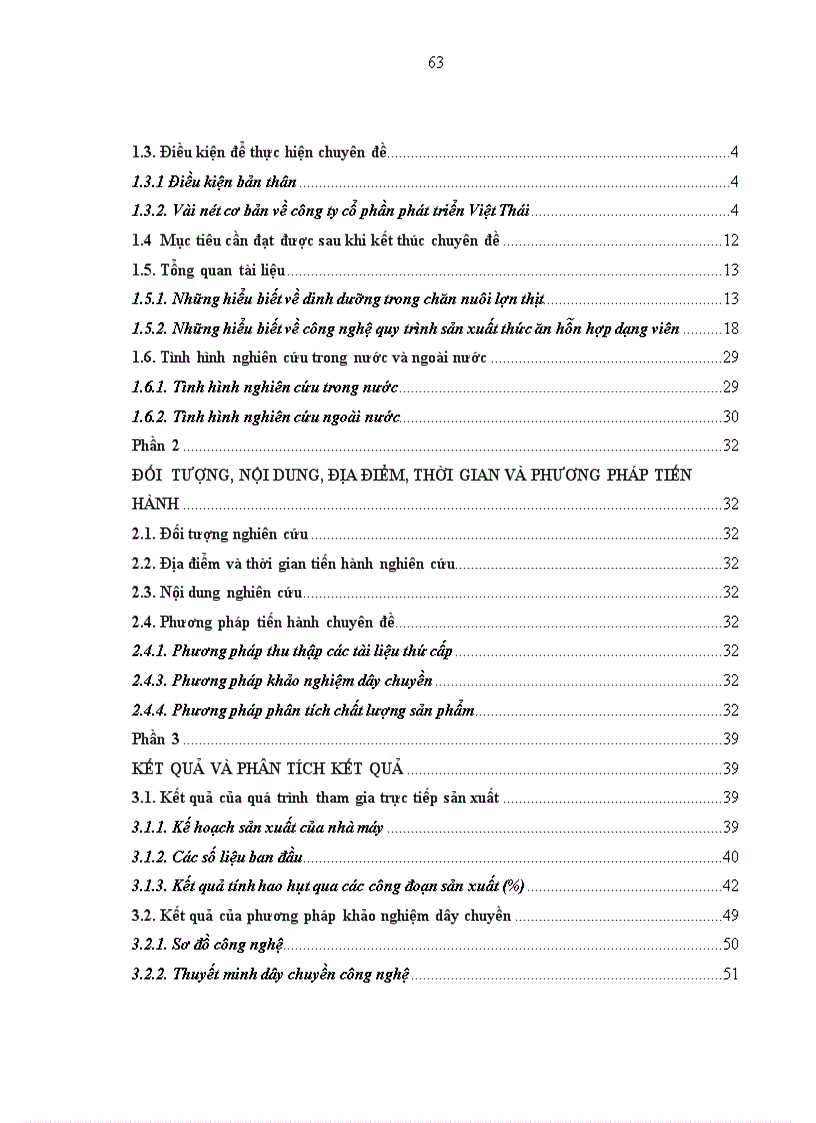 image for page Khảo sát quy trình công nghệ sản xuất thức ăn hỗn hợp dạng viên cho lợn thịt tại công ty cổ phần phát triển Việt Thái 1