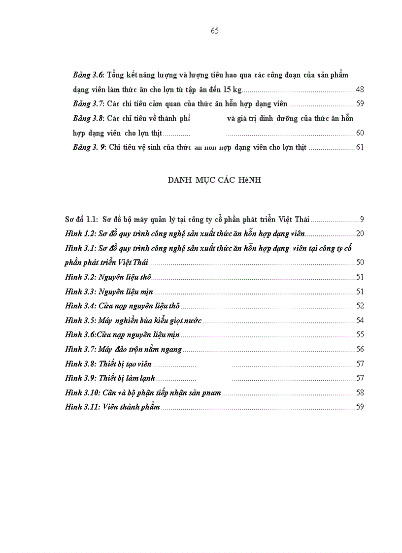 image for page Khảo sát quy trình công nghệ sản xuất thức ăn hỗn hợp dạng viên cho lợn thịt tại công ty cổ phần phát triển Việt Thái 1