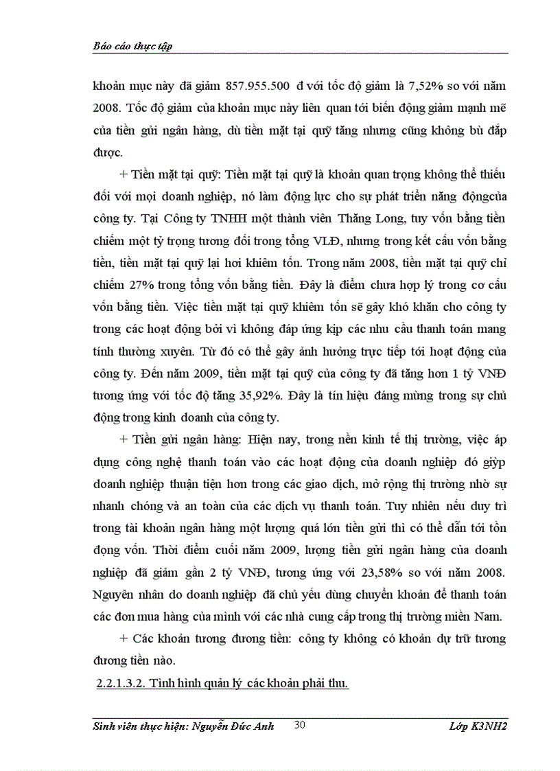 image for page Vốn lưu động và một số biện pháp nhằm nâng cao hiệu quả sử dụng vốn lưu động tại Công ty TNHH một thành viên Thăng Long