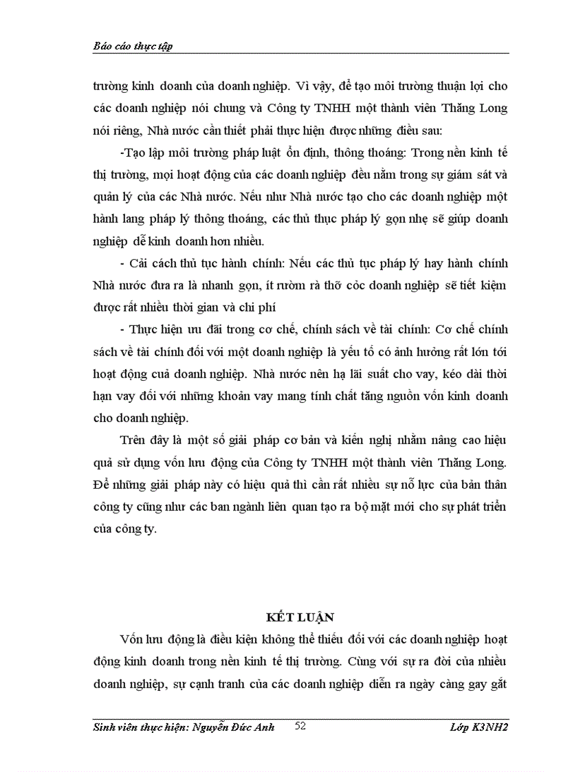 image for page Vốn lưu động và một số biện pháp nhằm nâng cao hiệu quả sử dụng vốn lưu động tại Công ty TNHH một thành viên Thăng Long