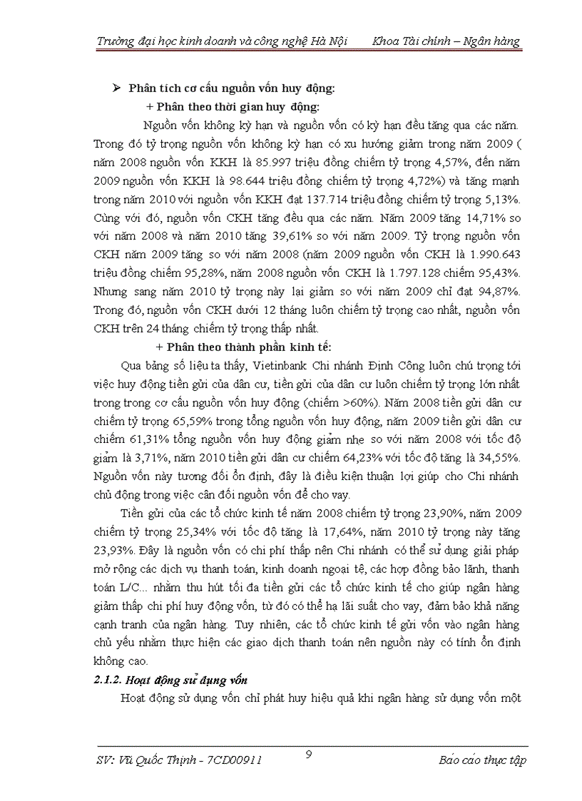 image for page Thực trạng hoạt động sản xuất kinh doanh của vietinbank chi nhánh định công