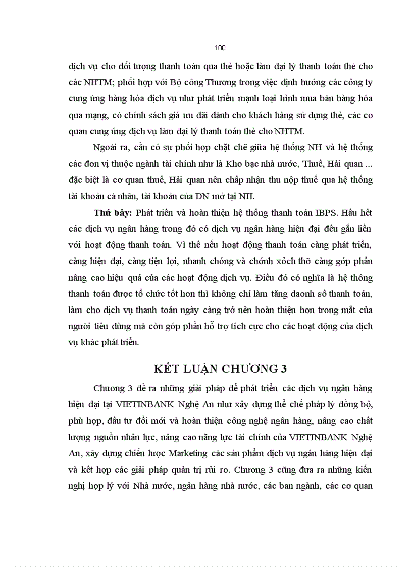 image for page Giải pháp phát triển các dịch vụ ngân hàng hiện đại tại Ngân hàng thương mại cổ phần công thương Việt Nam chi nhánh Nghệ An 1