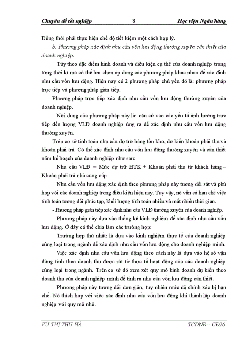 image for page Vốn lưu động và các giải pháp nâng cao hiệu quả sử dụng vốn lưu động tại Công Ty Cổ Phần Việt Trì Viglacera
