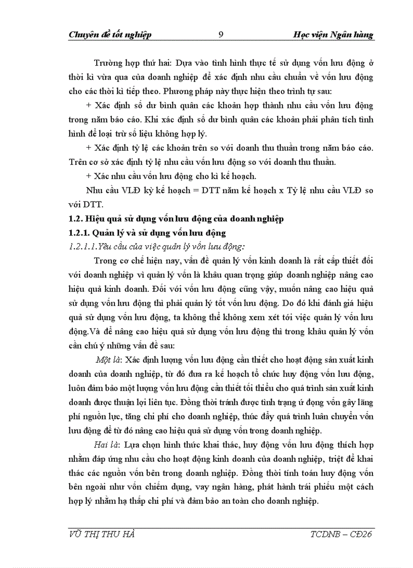 image for page Vốn lưu động và các giải pháp nâng cao hiệu quả sử dụng vốn lưu động tại Công Ty Cổ Phần Việt Trì Viglacera