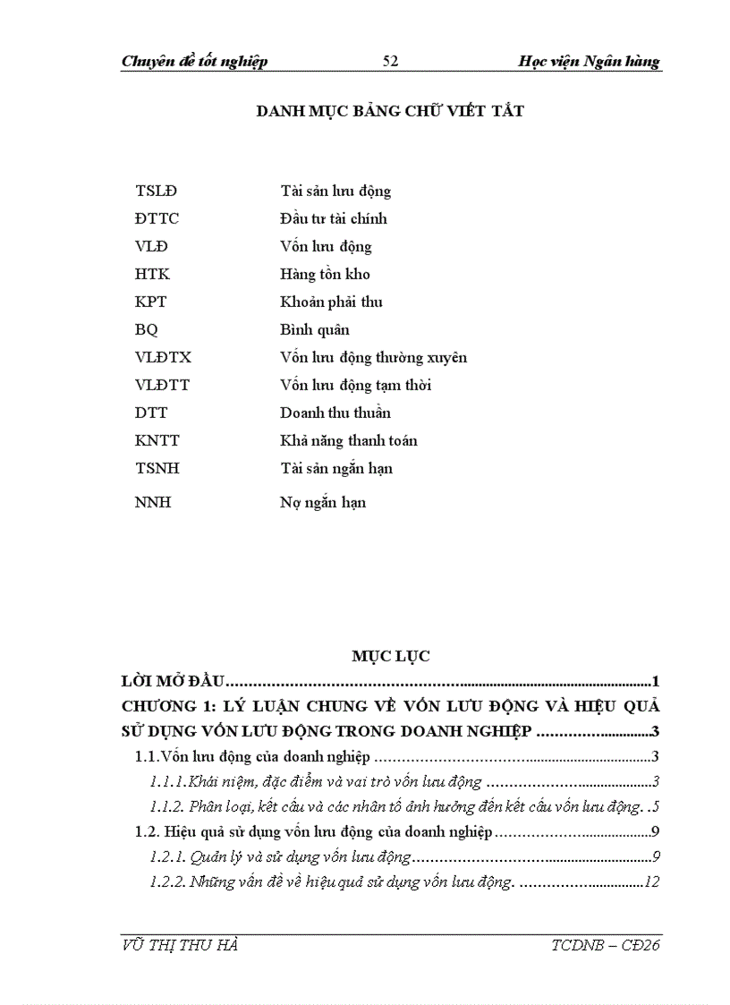 image for page Vốn lưu động và các giải pháp nâng cao hiệu quả sử dụng vốn lưu động tại Công Ty Cổ Phần Việt Trì Viglacera