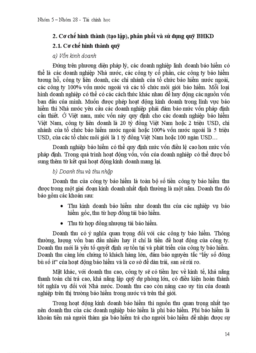 image for page Bảo hiểm trong kinh doanh