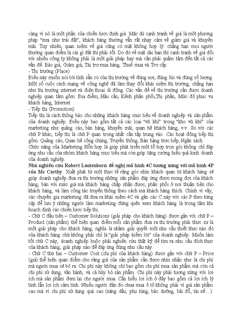 image for page Chiến lược marketing mix của công ty cà phê trung nguyên