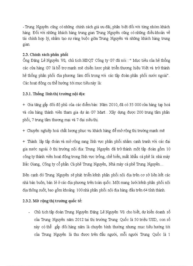 image for page Chiến lược marketing mix của công ty cà phê trung nguyên