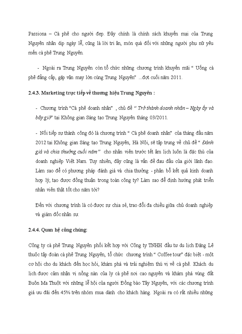 image for page Chiến lược marketing mix của công ty cà phê trung nguyên