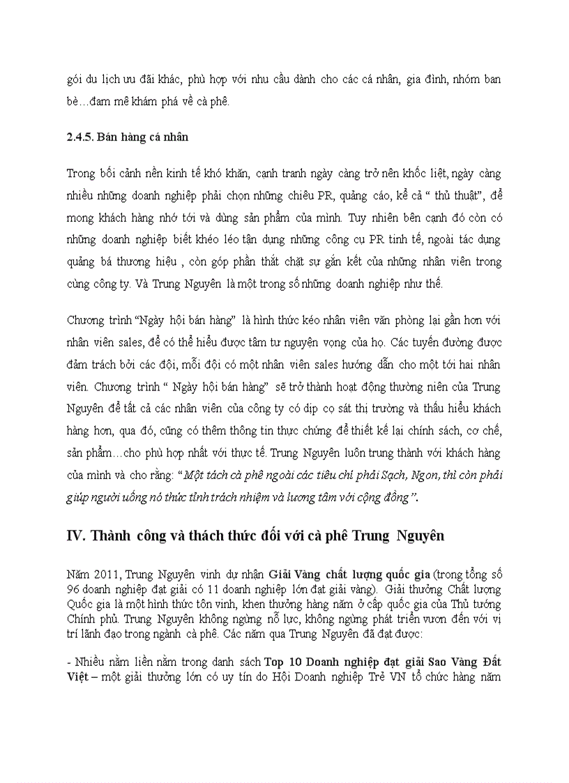 image for page Chiến lược marketing mix của công ty cà phê trung nguyên