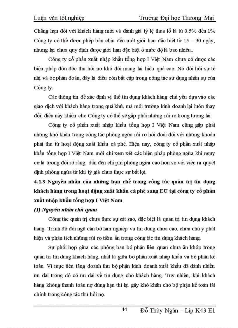 image for page Quản trị tín dụng khách hàng trong xuất khẩu cà phê sang thị trường eu tại công ty cổ phần xuất nhập khẩu tổng hợp i việt nam