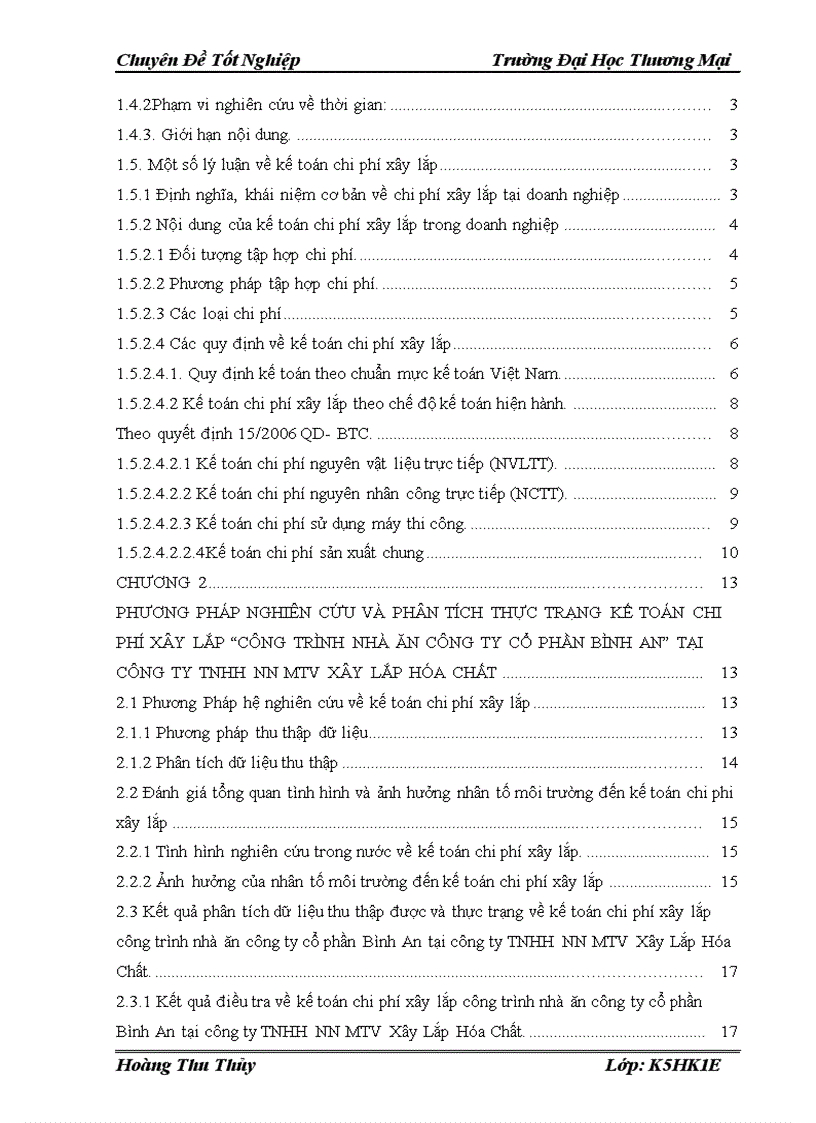 image for page Đề tài Kế toán chi phí xây lắp công trình Nhà Ăn công ty Cổ Phần Bình An tại công ty TNHH nhà nước một thành viên Xây Lắp Hoá Chất