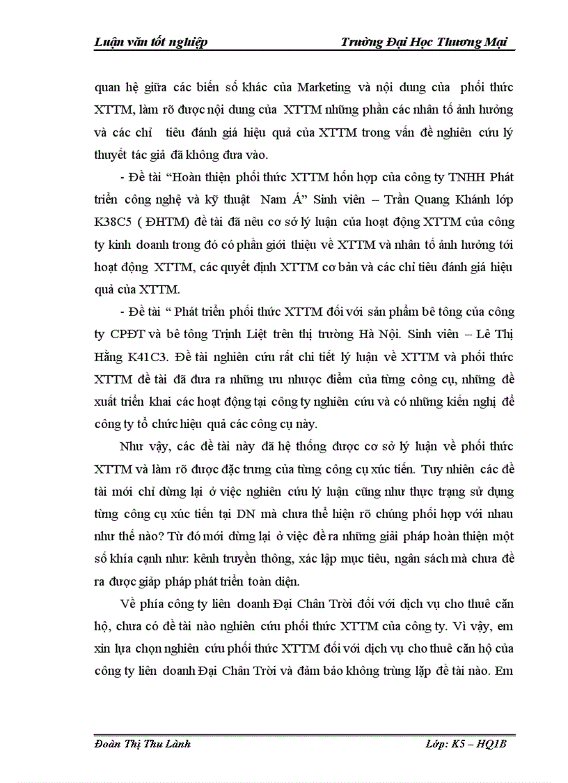 image for page Đề tài Phát triển phối thức xúc tiến thương mại đối với dịch vụ cho thuê căn hộ của công ty liên doanh Đại Chân Trời trên thị trường Hà Nội