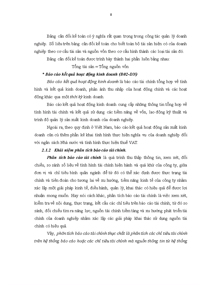 image for page Lập trình bày và phân tích báo cáo tài chính tại Tổng công ty công nghiệp ô tô Việt Nam l