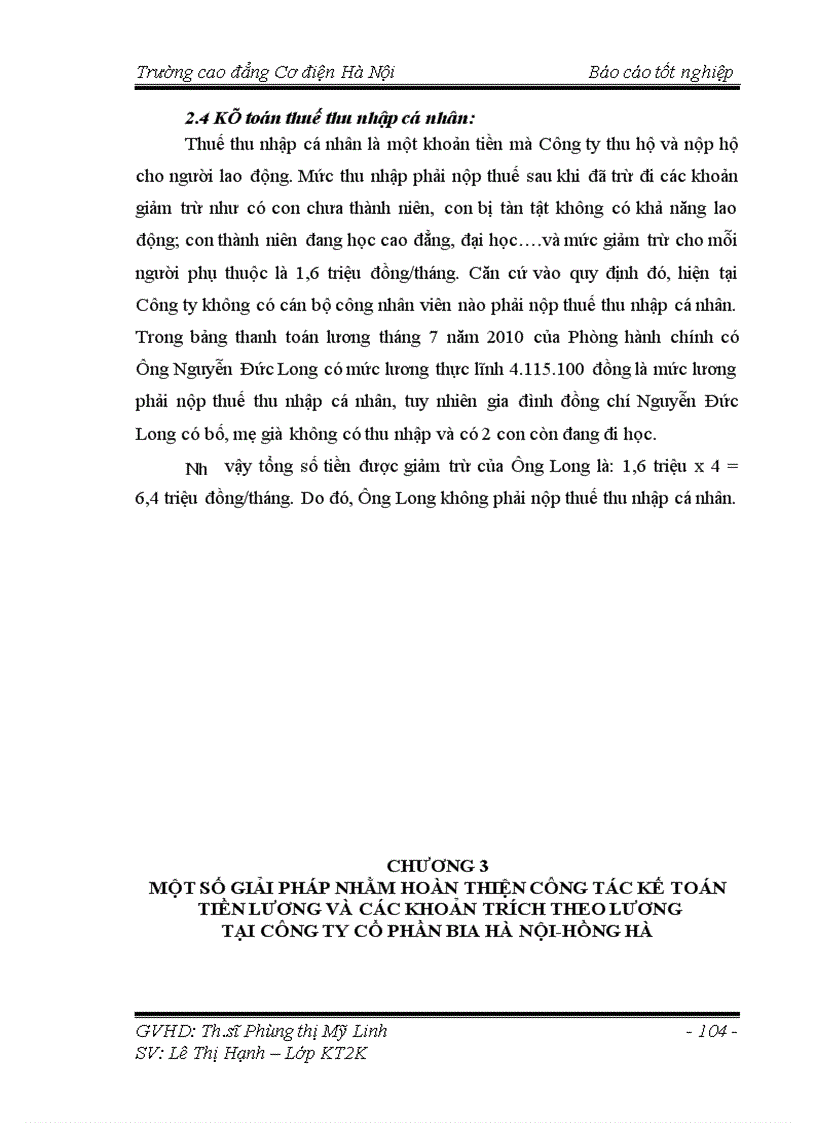 image for page Hoàn thiện công tác kế toán tiền lương và các khoản trích theo lương tại Công ty Cổ phần Bia Hà Nội Hồng Hà