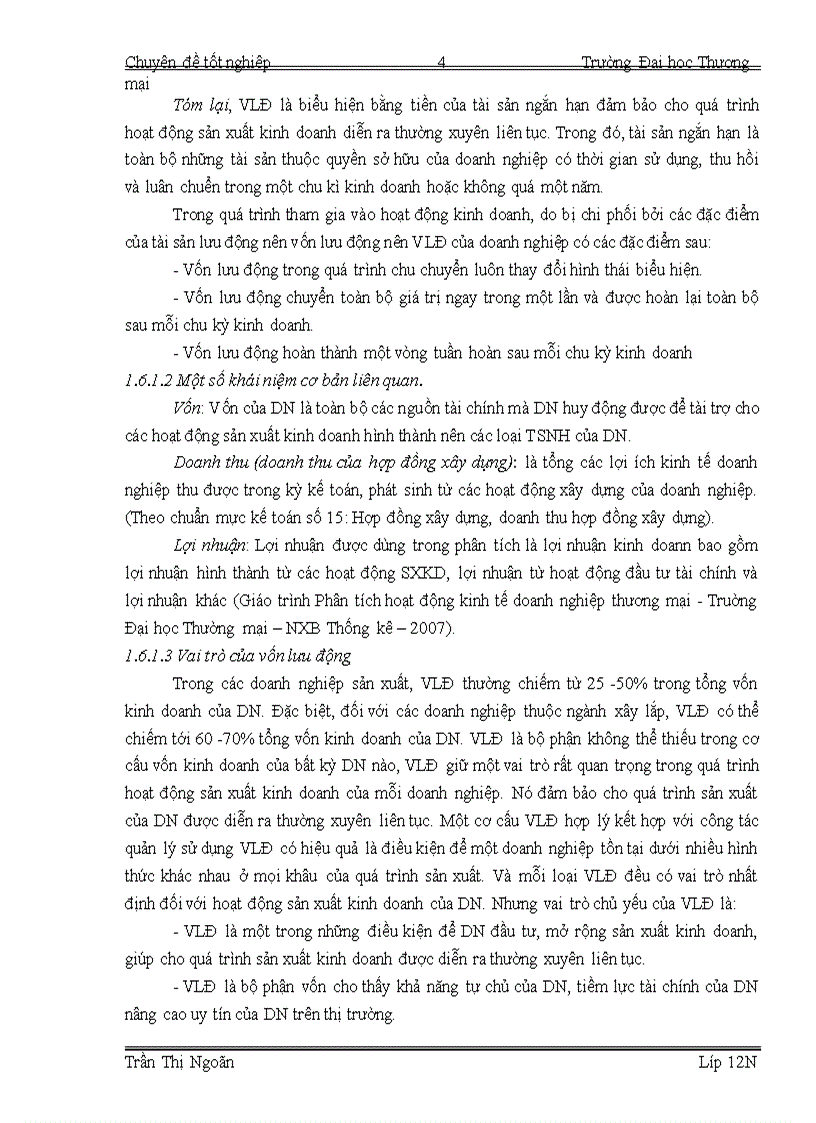image for page Giải pháp nâng cao hiệu quả sử dụng vốn lưu động tại Công ty Cổ phần Sông Đà 1