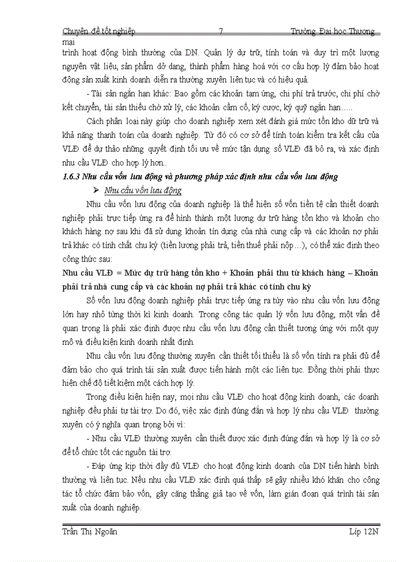 image for page Giải pháp nâng cao hiệu quả sử dụng vốn lưu động tại Công ty Cổ phần Sông Đà 1