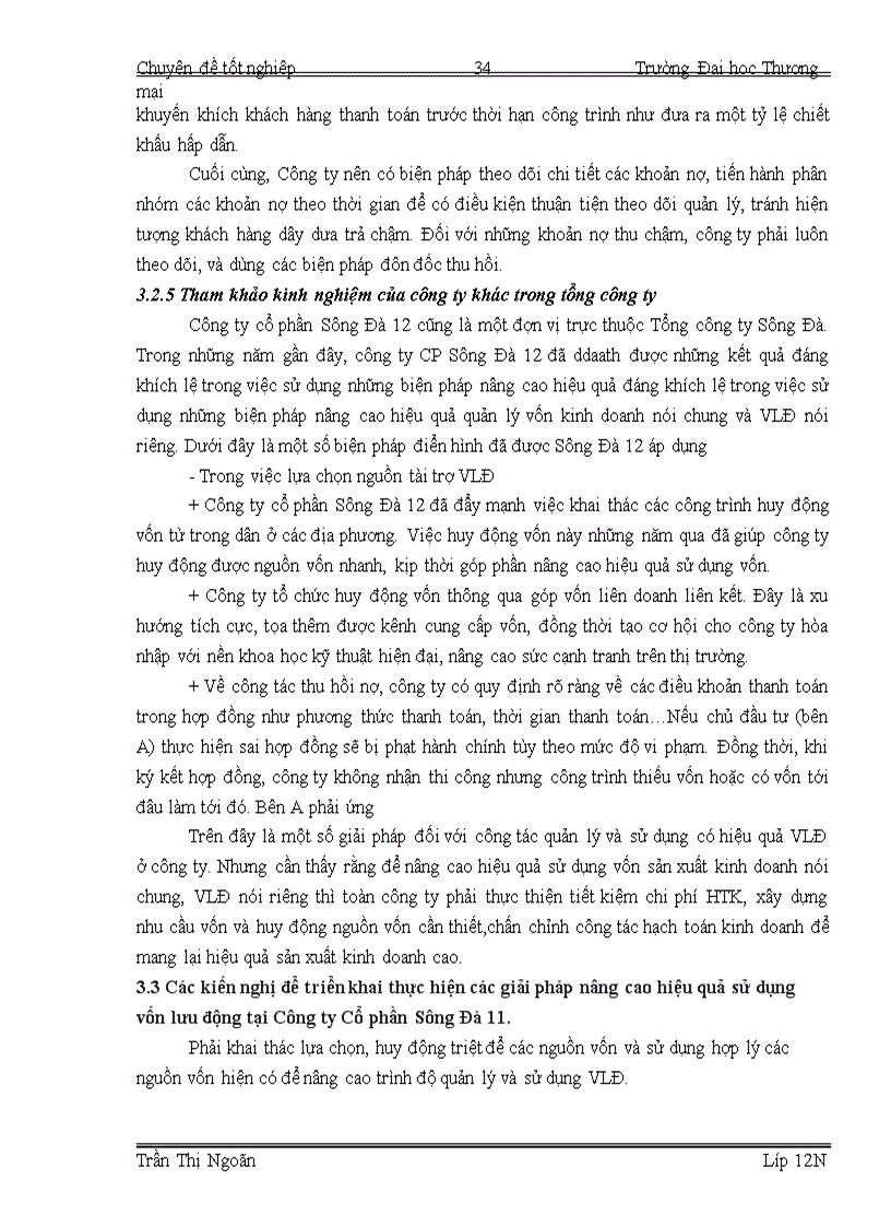 image for page Giải pháp nâng cao hiệu quả sử dụng vốn lưu động tại Công ty Cổ phần Sông Đà 1