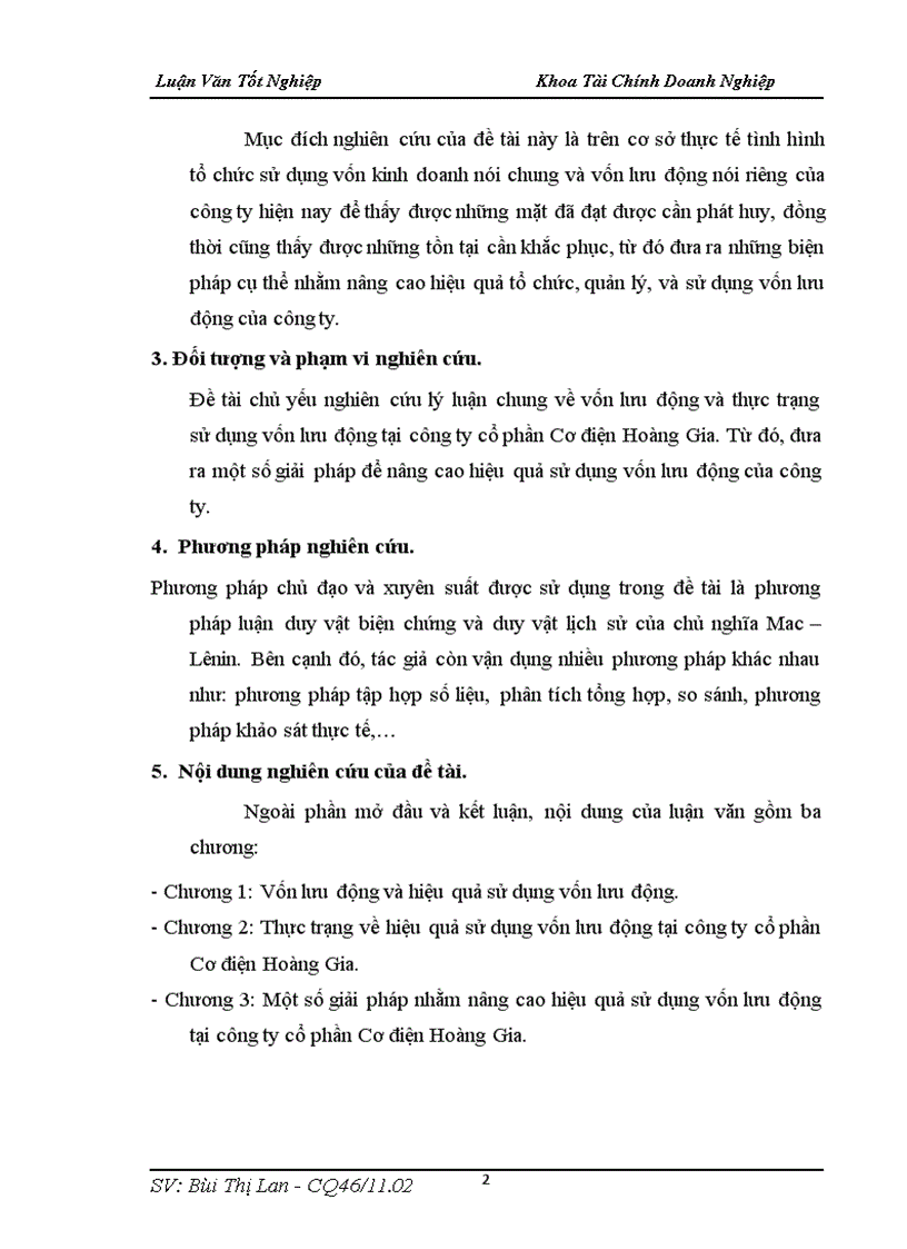 image for page Một số giải pháp nhằm nâng cao hiệu quả sử dụng vốn lưu động tại công ty cổ phần Cơ điện Hoàng Gia