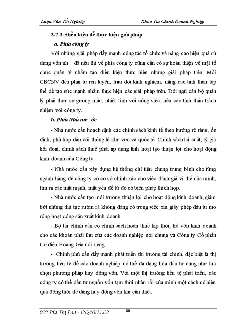 image for page Một số giải pháp nhằm nâng cao hiệu quả sử dụng vốn lưu động tại công ty cổ phần Cơ điện Hoàng Gia