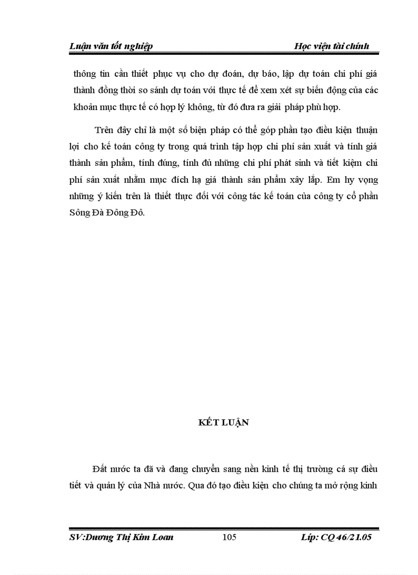 image for page Tổ chức kế toán chi phí sản xuất và tính giá thành sản phẩm tại công ty cổ phần Sông Đà Đông Đô