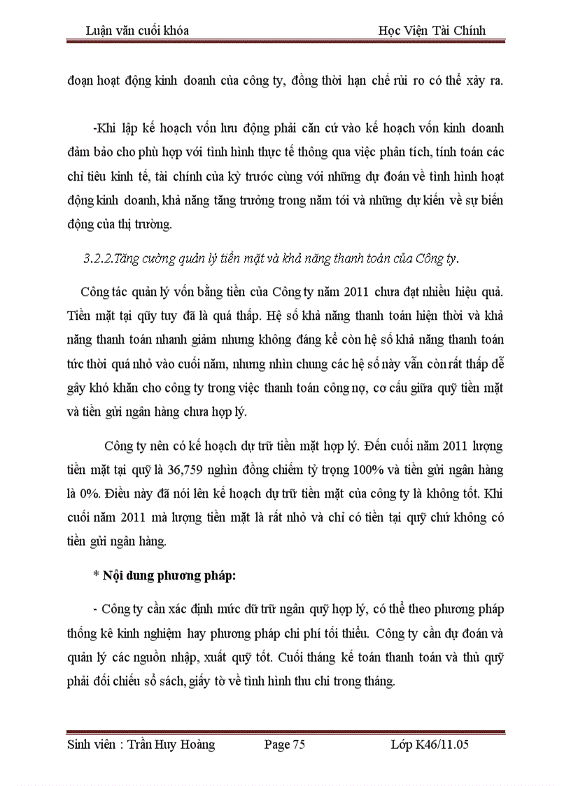 image for page Vốn lưu động và các giải pháp tài chính nâng cao hiệu quả sử dụng vốn lưu động tại công ty cổ phần quản lý và xây dựng đường bộ 470