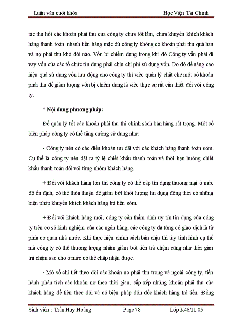 image for page Vốn lưu động và các giải pháp tài chính nâng cao hiệu quả sử dụng vốn lưu động tại công ty cổ phần quản lý và xây dựng đường bộ 470