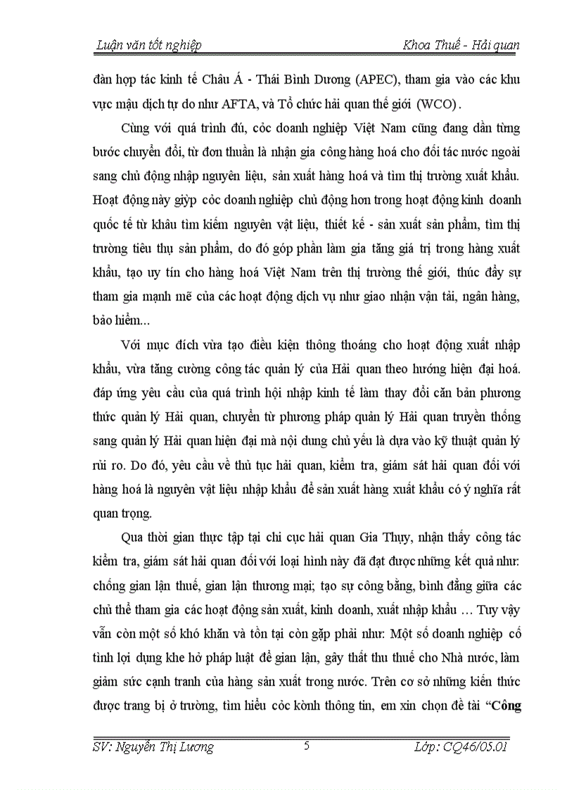 image for page Công tác kiểm tra giám sát hải quan đối với hàng nhập khẩu là nguyên liệu vật tư để sản xuất hàng xuất khẩu