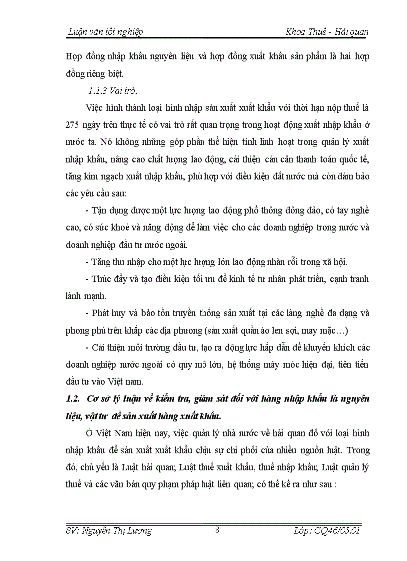 image for page Công tác kiểm tra giám sát hải quan đối với hàng nhập khẩu là nguyên liệu vật tư để sản xuất hàng xuất khẩu