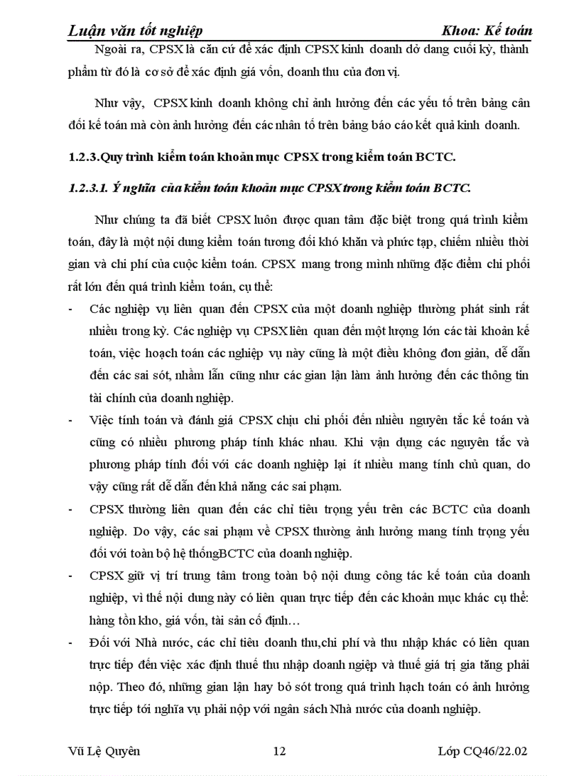 image for page Hoàn thiện quy trình kiểm toán khoản mục chi phí sản xuất trong kiểm toán báo cáo tài chính do Công ty TNHH Tư vấn Kế toán và Kiểm toán Việt Nam AVA thực hiện